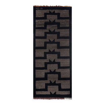 Tapis vintage turc de oushak tissé à la main 83x190 cm