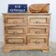 Grainetier ancien 6 tiroirs en bois massif