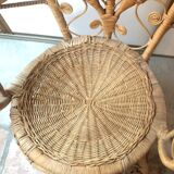 Paire de fauteuils en rotin Peacock