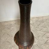 Vintage Brutalist Ceramic Vase or Large Lamp Base - Accolay Style