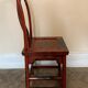 Pair of Chinese chairs, lacquered red, twentieth century