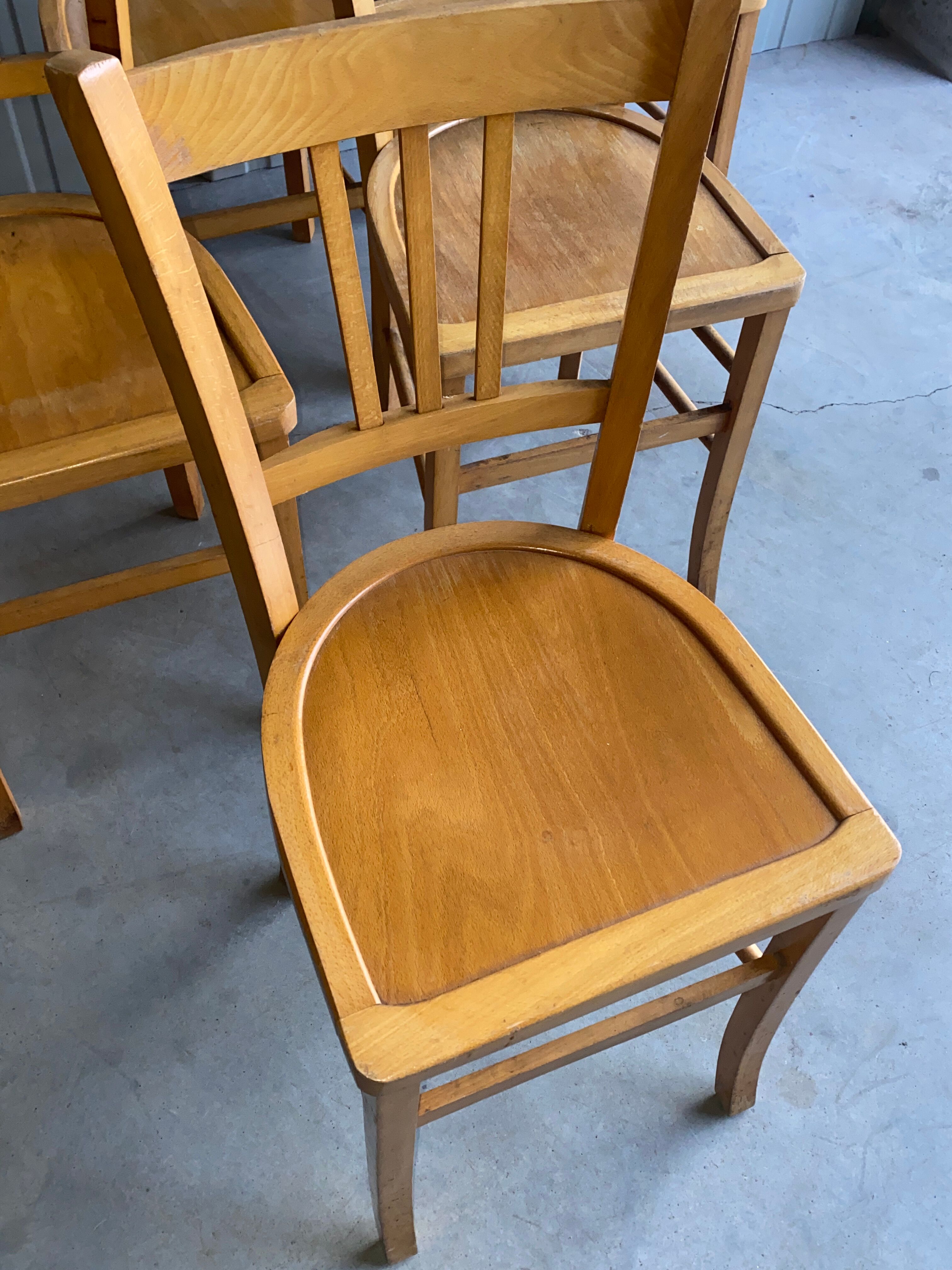 6 chaises bistrot