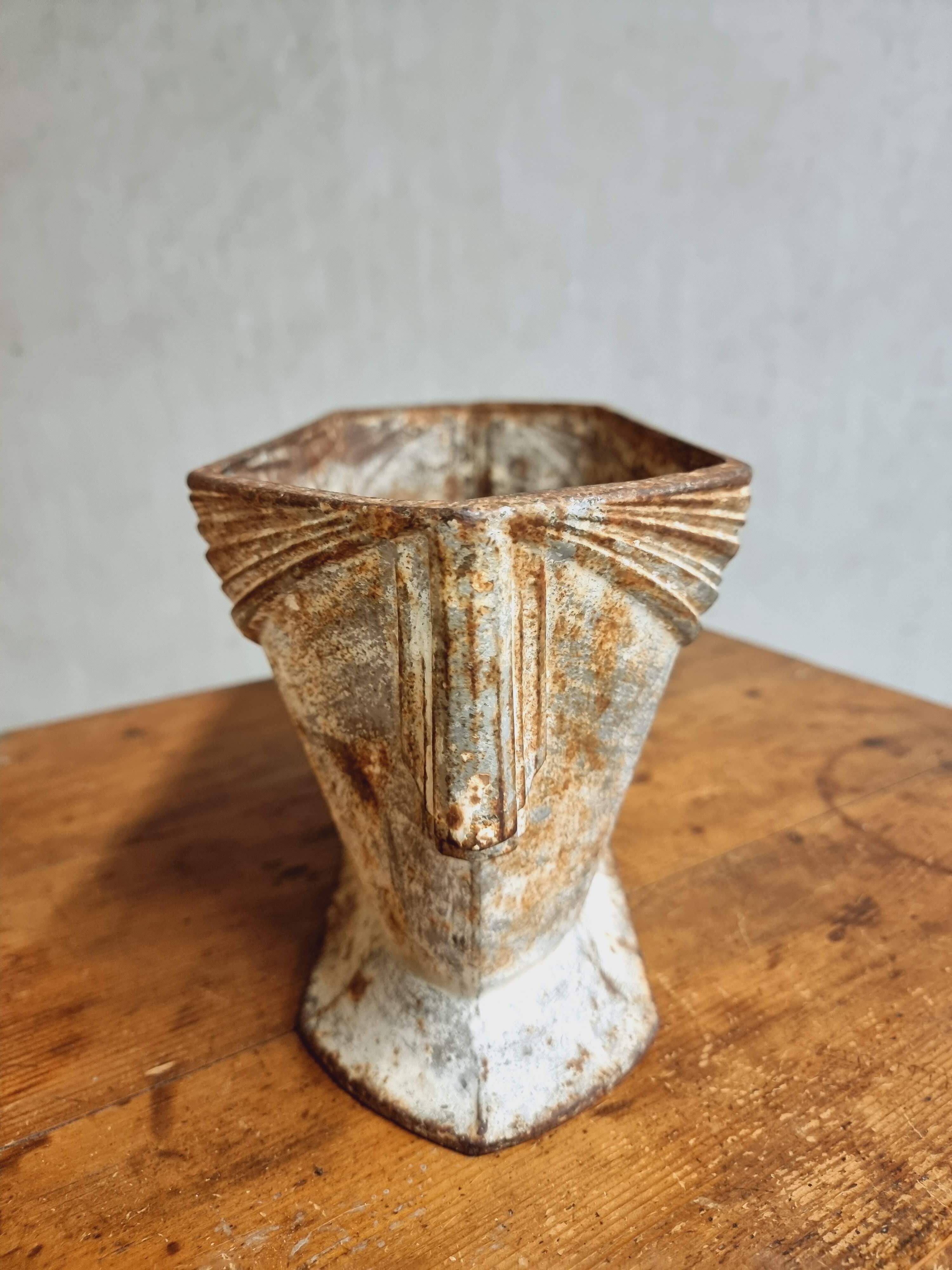 Antique cast iron jardinière French Art Nouveau