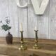 Pair of brass candlesticks