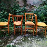 Series of four Luterma bistro chairs