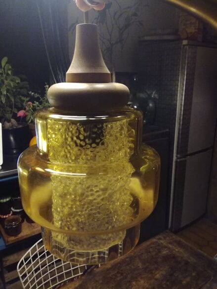 Glass hanging