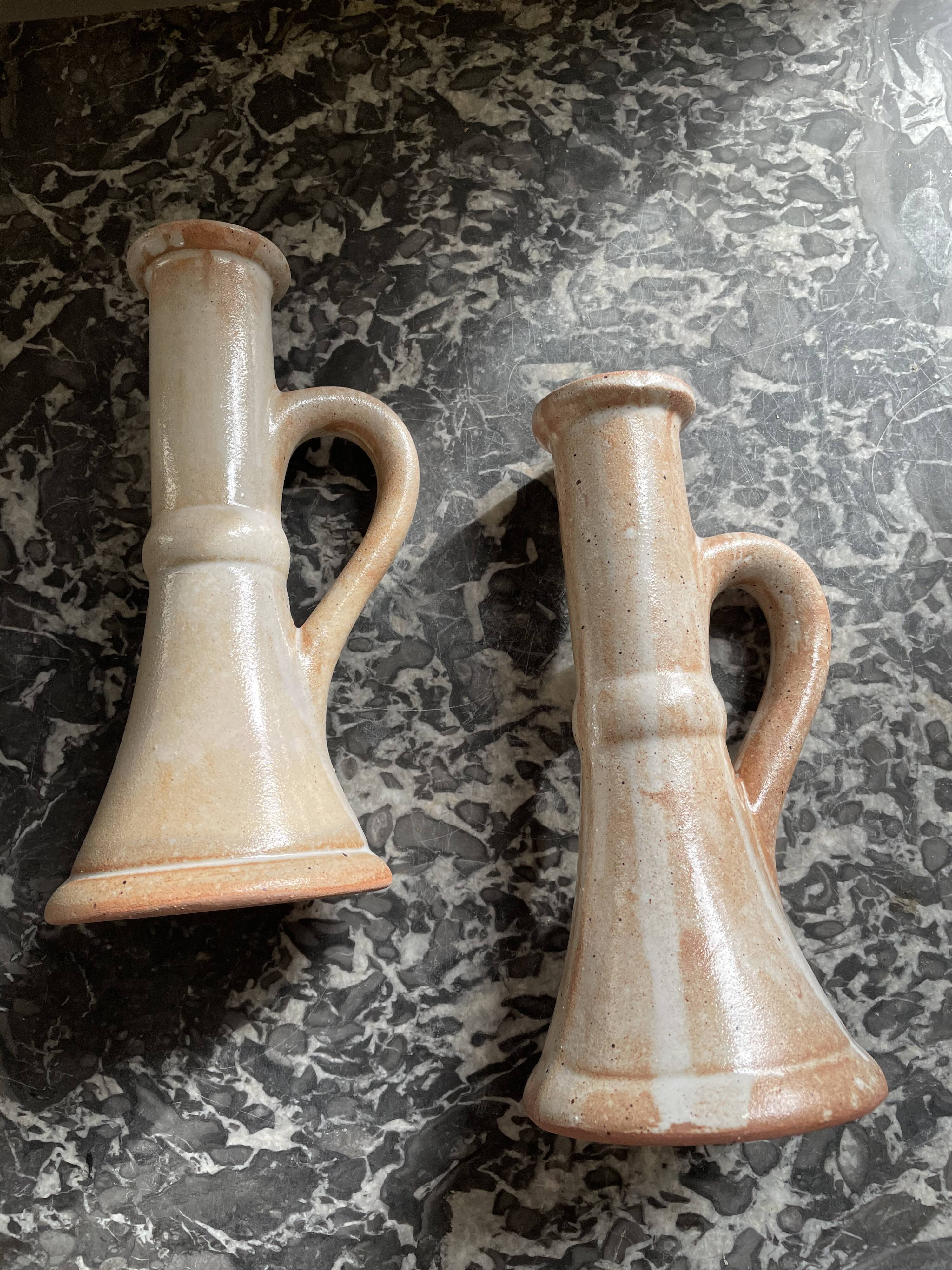 Sandstone candlesticks