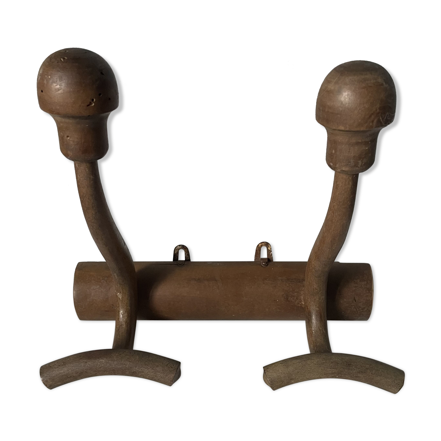 Wooden wall coat rack circa 1900