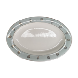 Oval earthenware serving dish