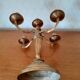 5-light bronze or gilded brass candlestick