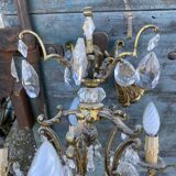 Chandelier cage bronze grapevines