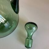 Empoli blown glass bottle Italian work 1960