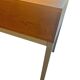 Console/table d'appoint vintage en bois avec structure en métal