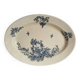 Plat ovale en faïence Boch BFK modèle Régent