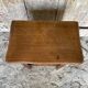 Antique Nightstand Table in Louis XV Style Wood with Vintage Drawer #D894