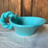 Turquoise twisted ceramic trinket tray