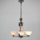Large Original Bauhaus Art Deco Chandelier, 1930s / Functionalism
