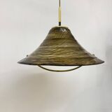 Mid century design lucite hanging Lamp , 1970s