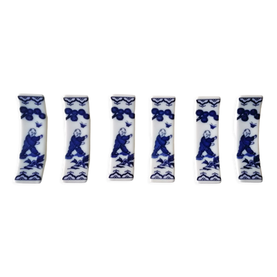 6 porte-couteau porcelaine du Japon