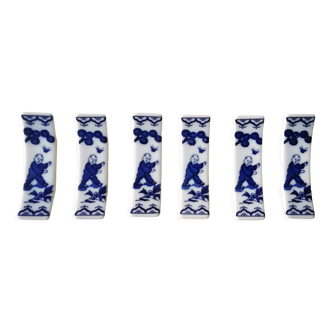 6 porcelain knife holders from Japan