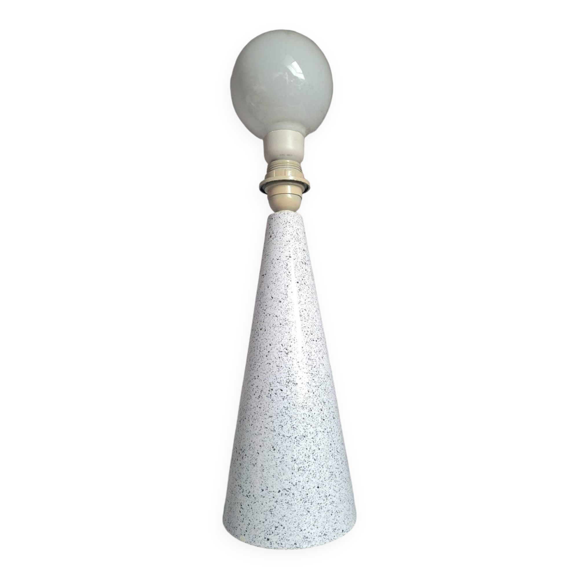 Lamp from the Brussels Porcelain Factory, ceramic light fixture