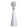 Lamp from the Brussels Porcelain Factory, ceramic light fixture