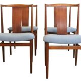 Set van 4 Henning Sørensen voor Danex eetkamerstoelen 'Vordingborg'