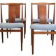 Set van 4 Henning Sørensen voor Danex eetkamerstoelen 'Vordingborg'