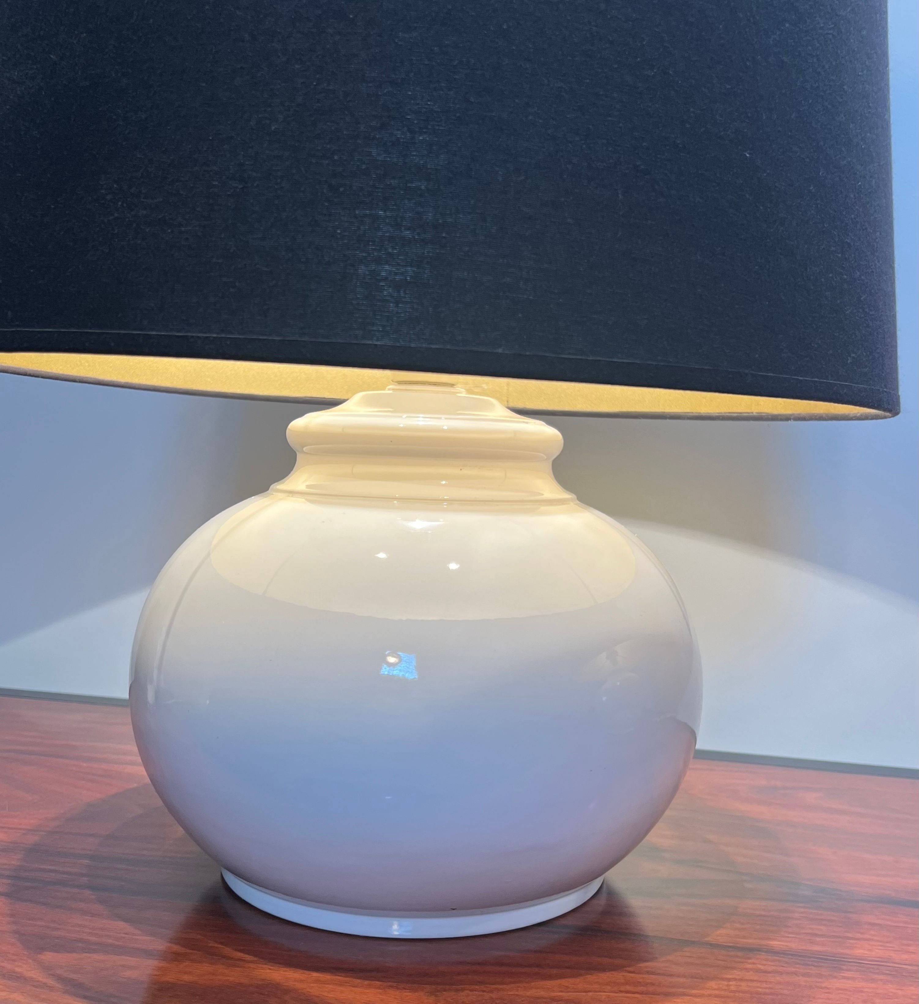 Pair of ceramic lamps