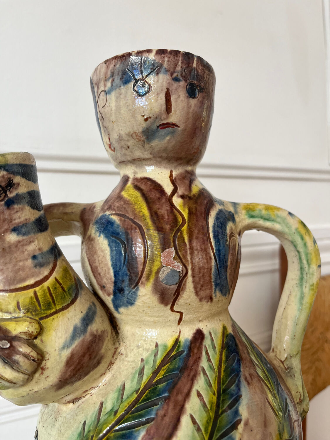 Anthropomorphic ceramic vase