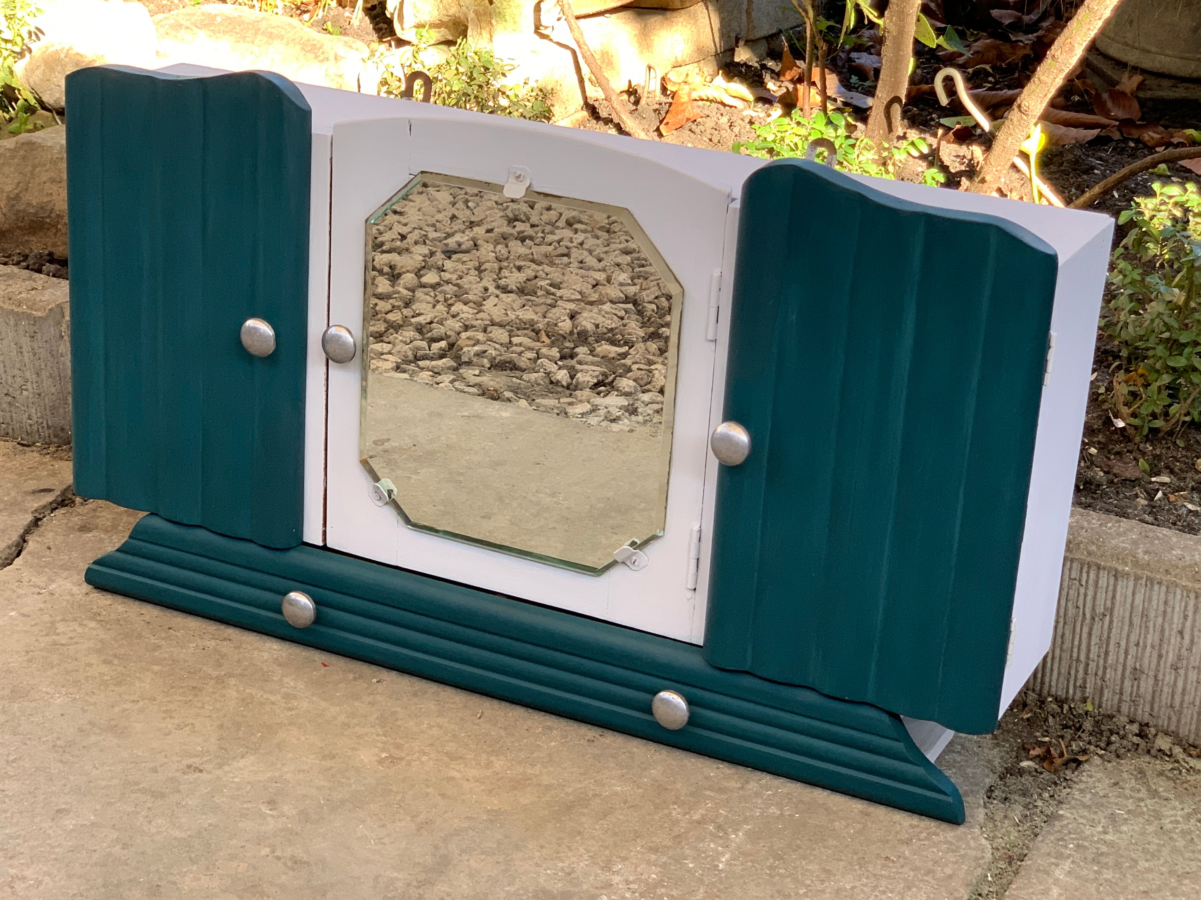 Art deco pharmacy cabinet