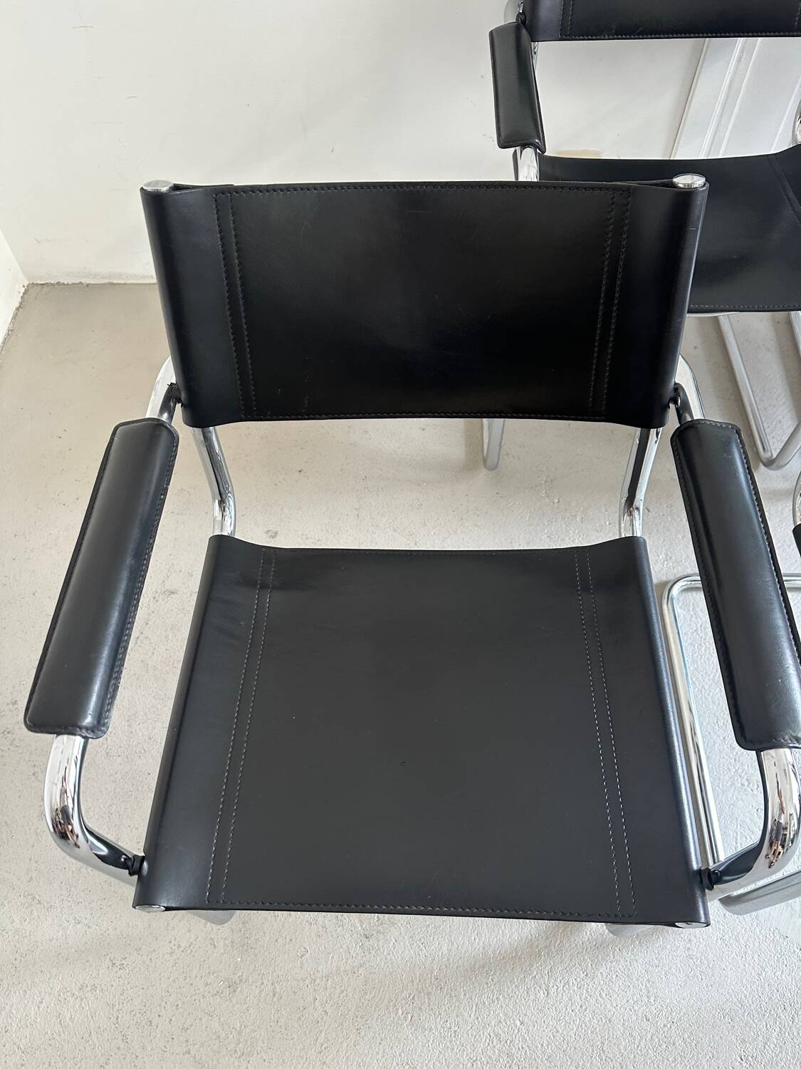 4 chairs Mart stam / Marcel breuer for Matteo Grasse