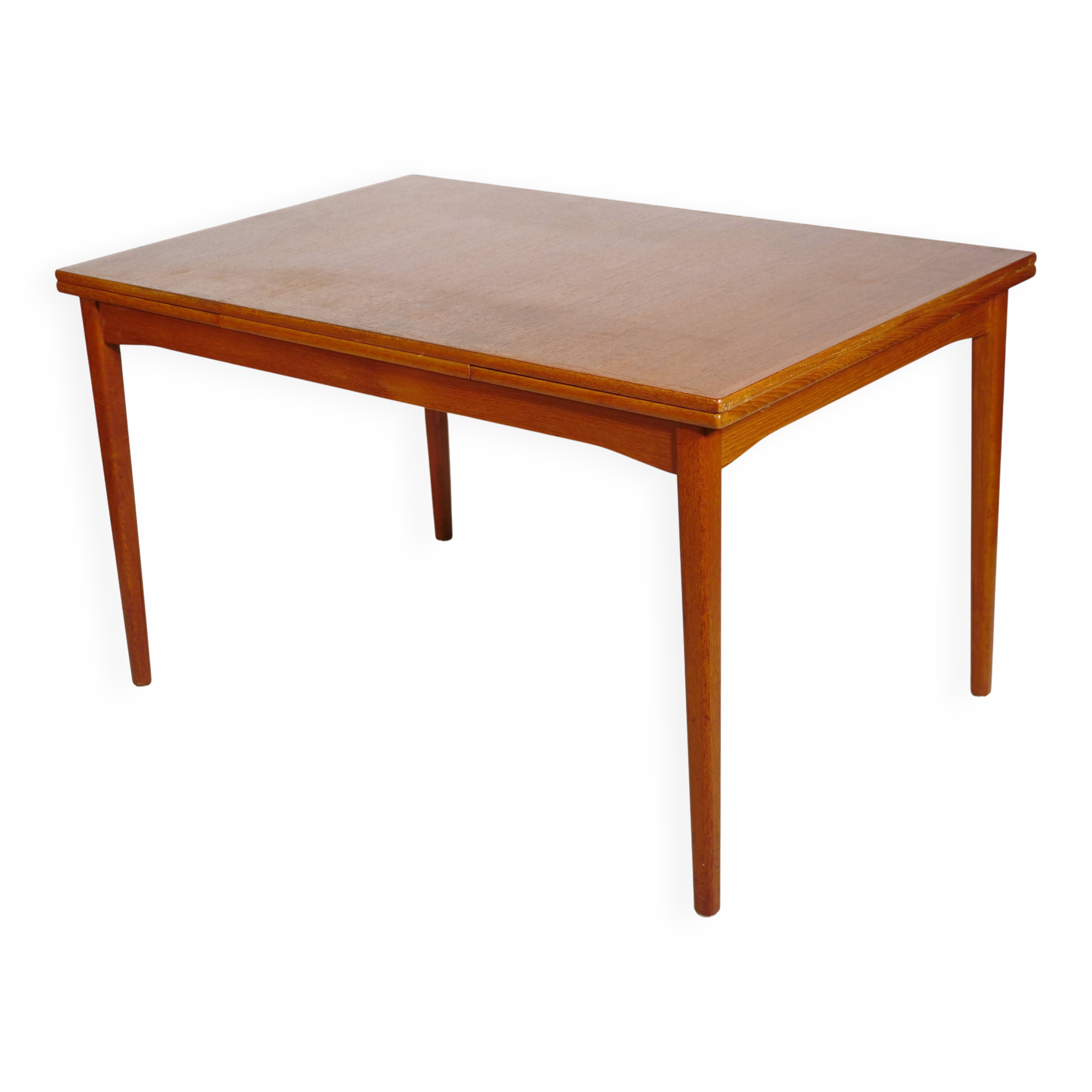 Mid-Century Teak Dining Table from Denmark, Extendable, 1960s