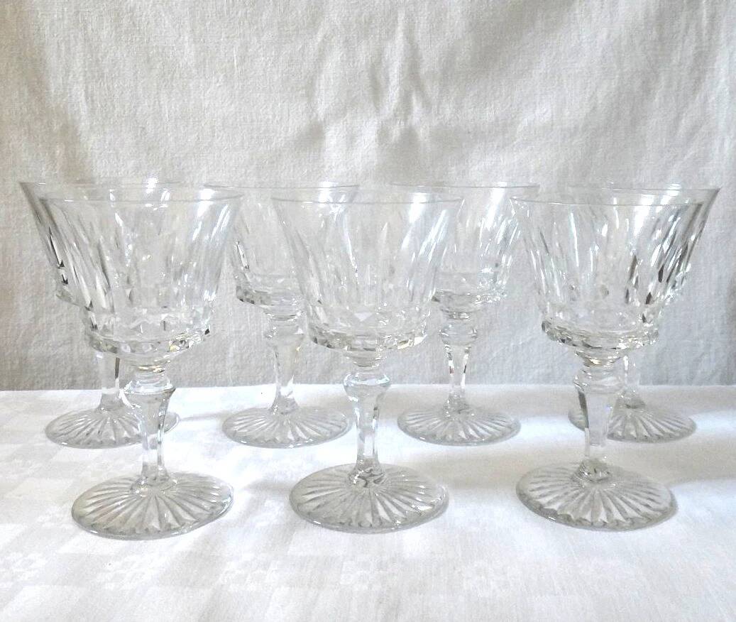 Baccarat Buckingham 7 white wine glasses crystal - 13 cm