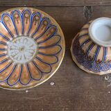 Mocha Cup and Saucer Mug Paris Table Porcelain Napoleon III Style 19th Century