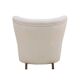 Late 20th Century White Wool and Solid Wood Pair of Armchairs, Norway