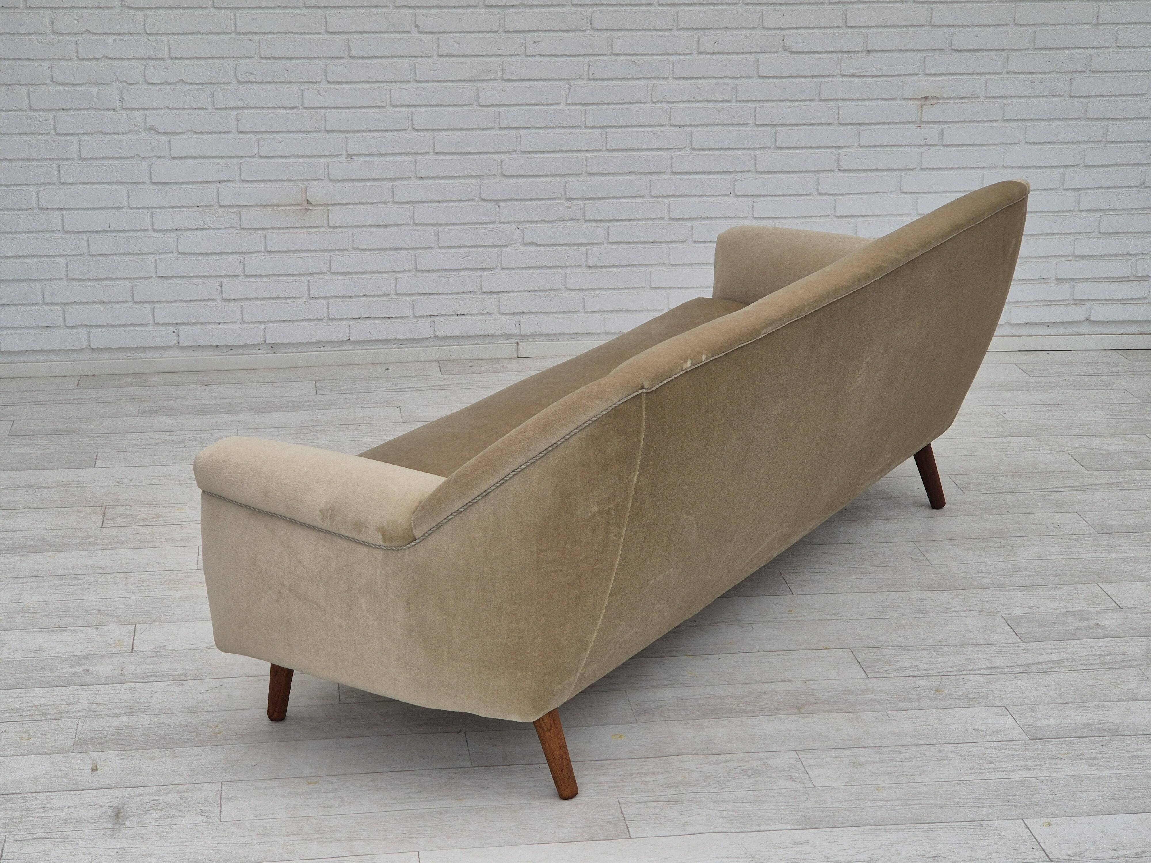 1960s, Danish design by Kurt Østervig for Rolschau Møbler, 3 seater sofa, model 57, original.