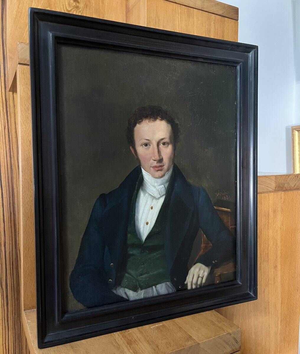 Marcel Antoine Verdier (1817-1856) Portrait of a Young Man, 1835, oil on canvas signed