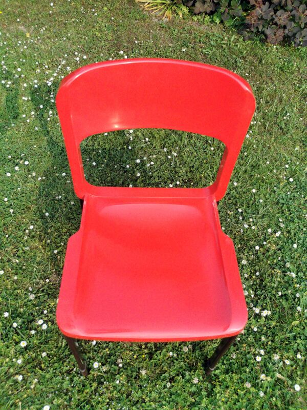 Série de 8 chaises design Pop année 1970-80