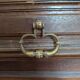 Low buffet in Louis XIII style made of solid walnut – Panels in "Pointe de Diamant"
