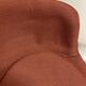Two cognac-colored swivel chairs made of fiberglass from the 1970s