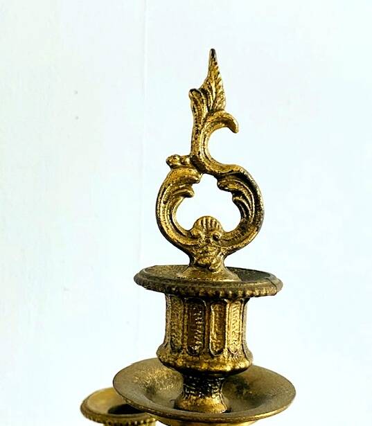 Paire de grands candélabres 7 feux - 69 cm - Bronze - Putti