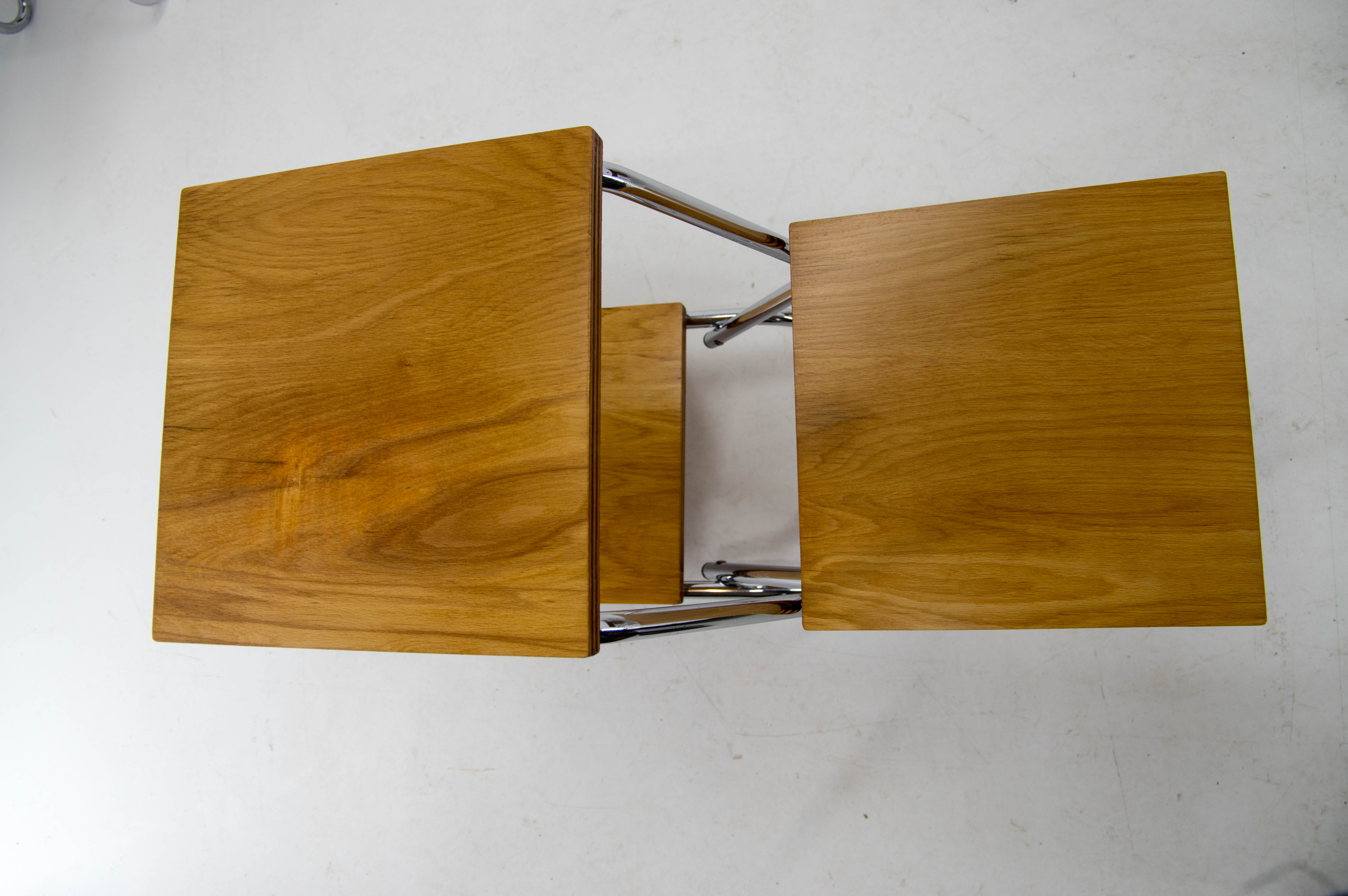 Set of Two Mid-Century Flower Stands, Czechoslovakia, 1960s