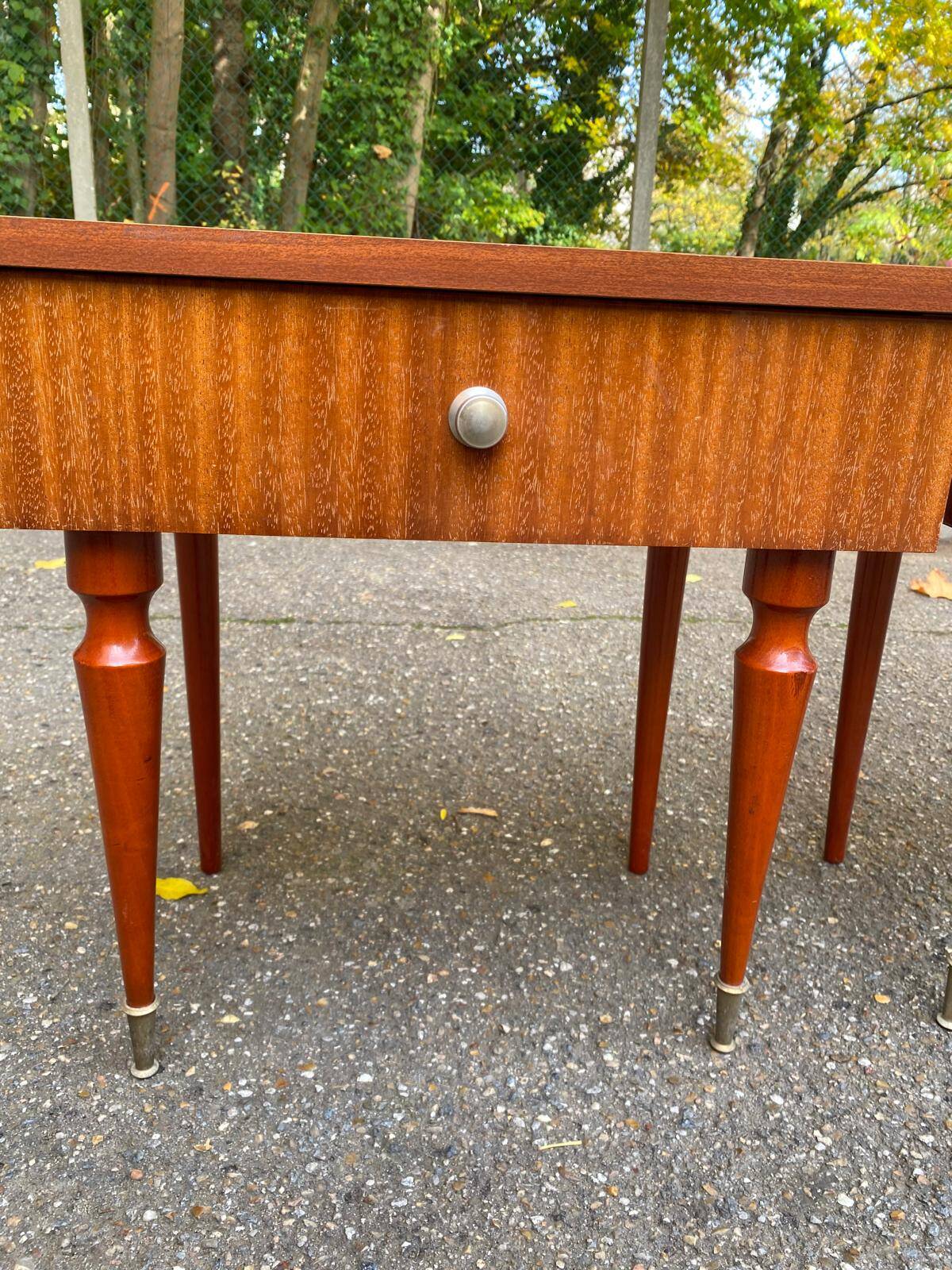2 Scandinavian rosewood bedside tables from the 1960s