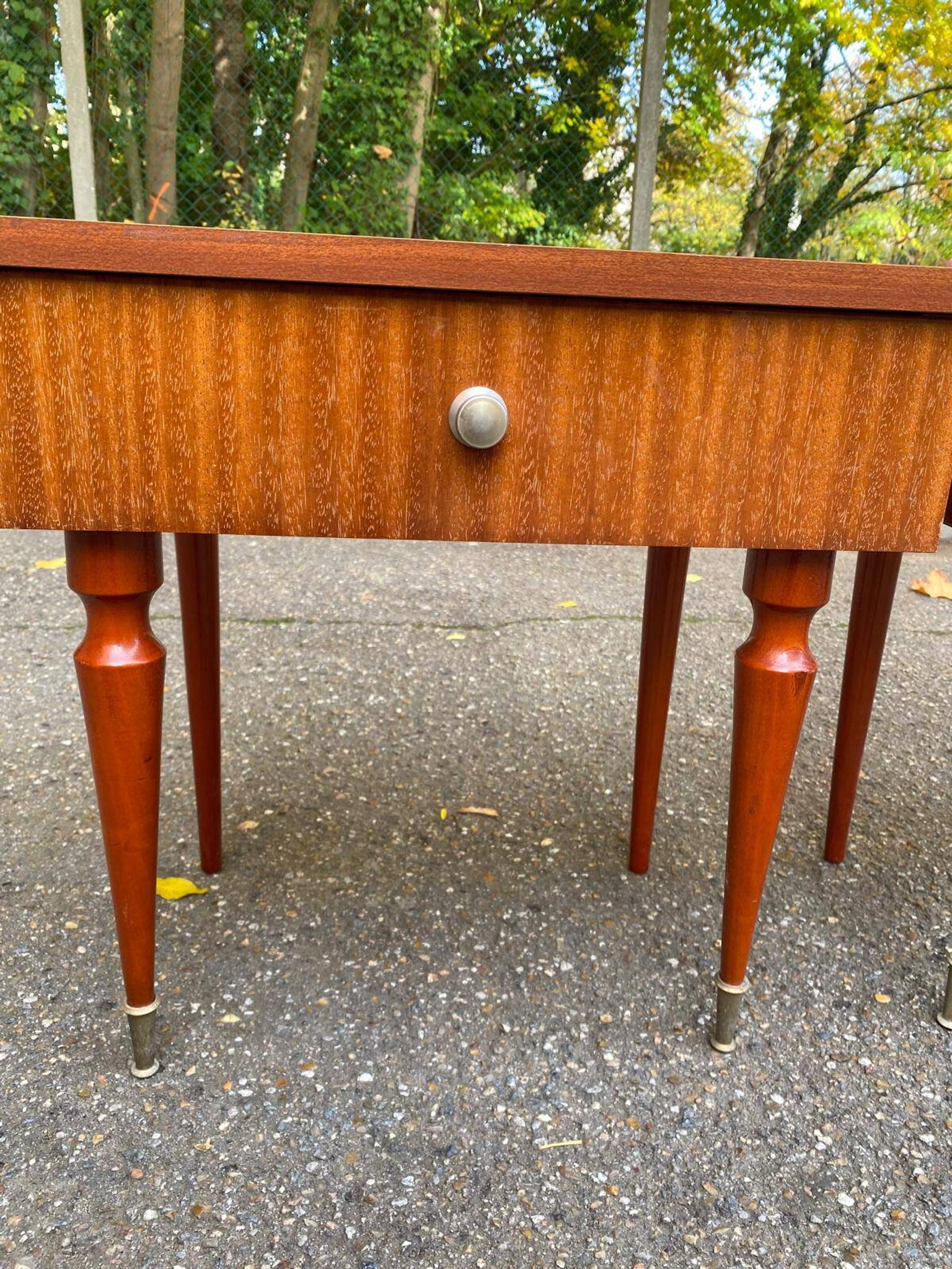2 Scandinavian rosewood bedside tables from the 1960s