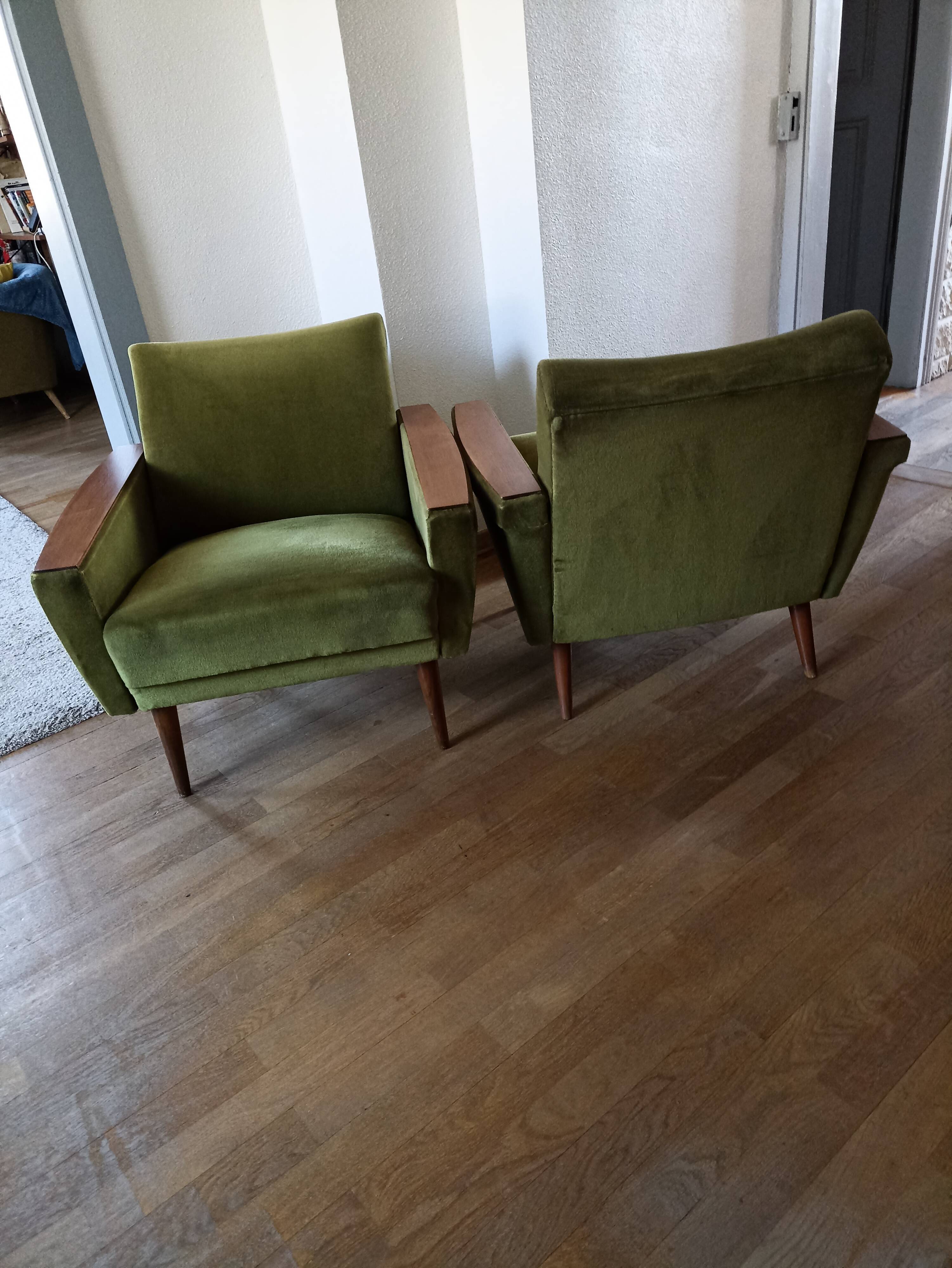 Pair of vintage armchairs