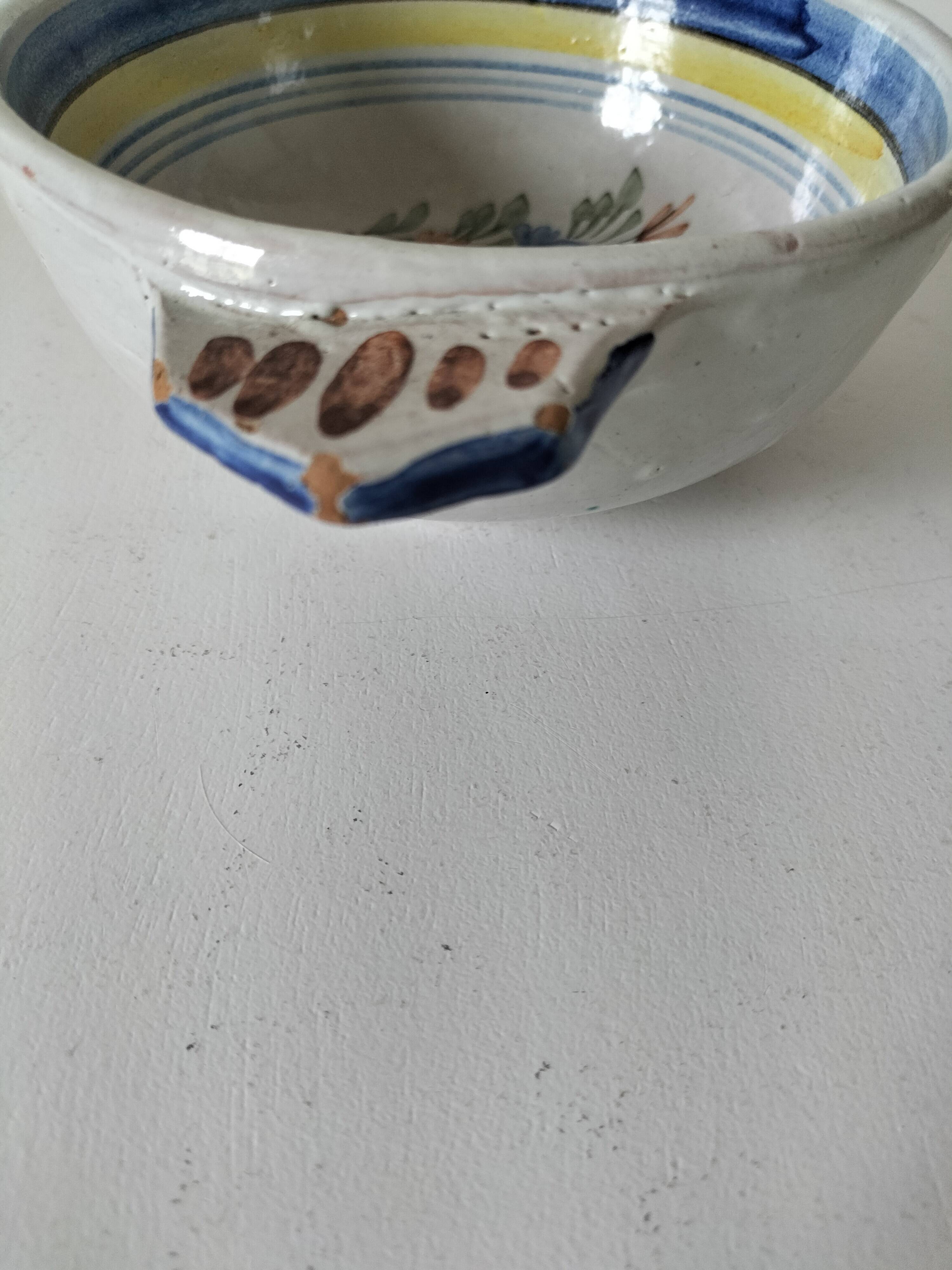 Hand-painted Breton bowl, 1920s