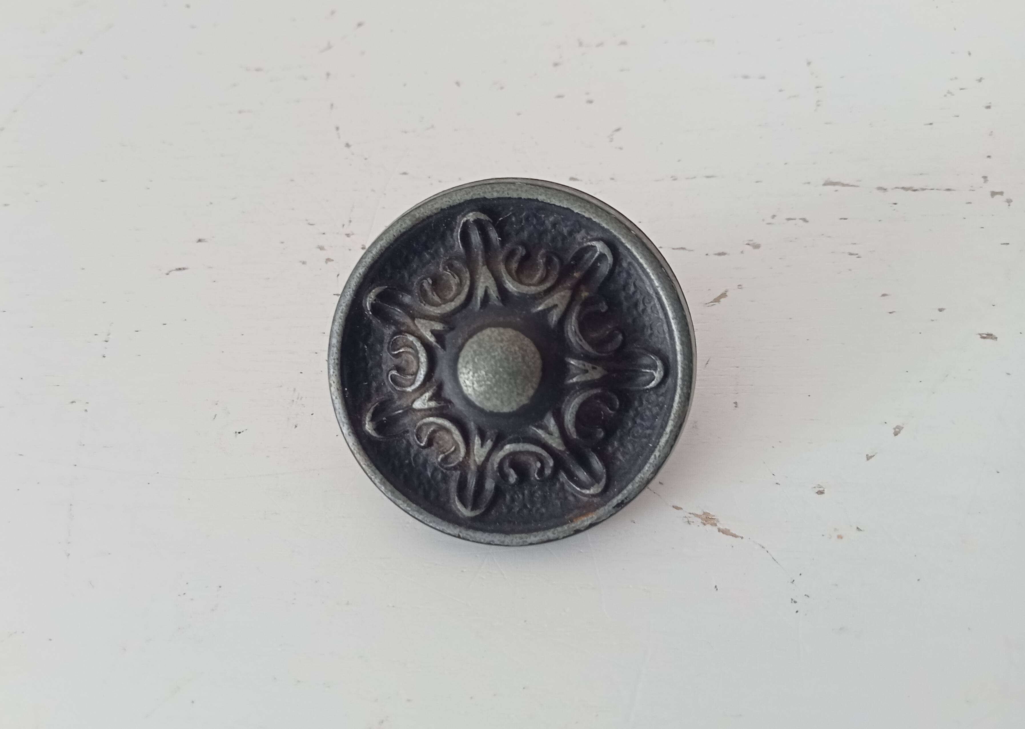 Pair of solid aluminium Victorian-style handles