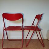 Paire de chaises pliantes