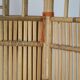 Screen 3 panels bamboo, rattan and wicker 1970 vintage